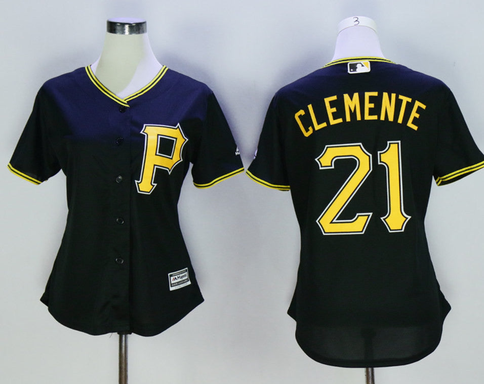 Roberto Clemente Pittsburgh Pirates black jersey