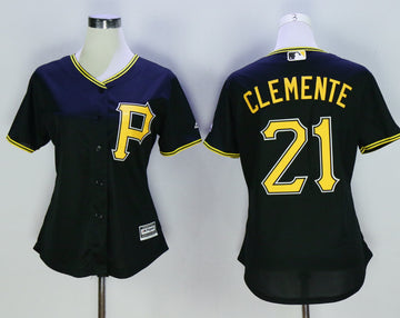 Roberto Clemente Pittsburgh Pirates black jersey