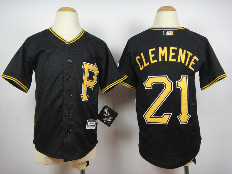 Roberto Clemente Pittsburgh Pirates black jersey