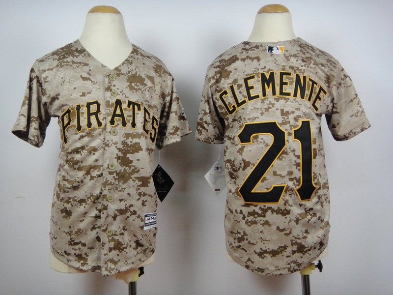 Roberto Clemente Pittsburgh Pirates camo Camo jersey