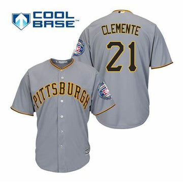 Roberto Clemente Pittsburgh Pirates gray jersey