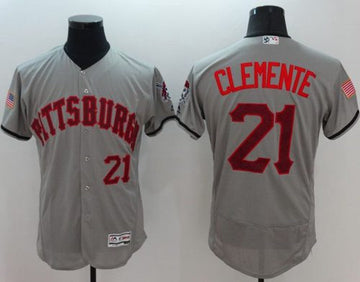 Roberto Clemente Pittsburgh Pirates grey Fashion jersey
