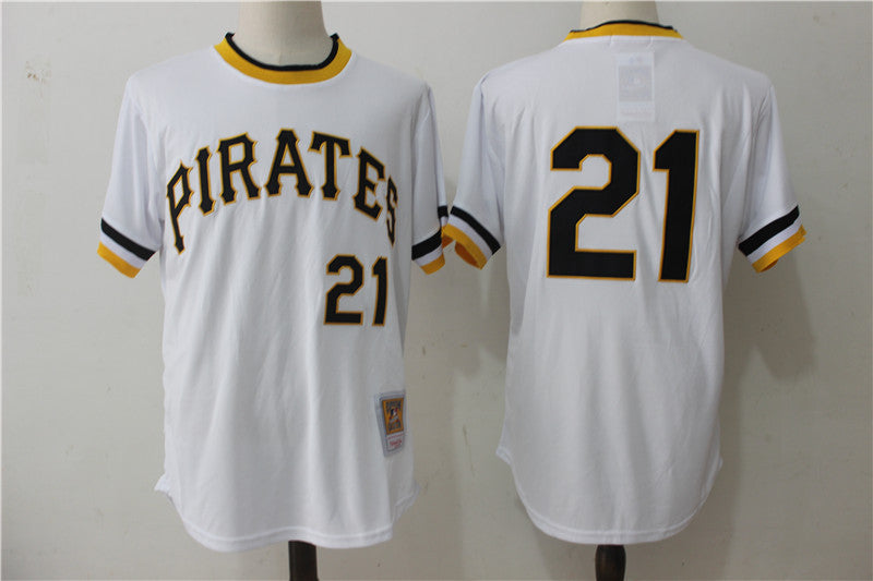 Roberto Clemente Pittsburgh Pirates white Cooperstown jersey