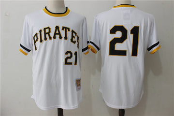 Roberto Clemente Pittsburgh Pirates white Cooperstown jersey