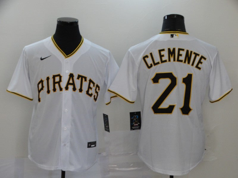 Roberto Clemente Pittsburgh Pirates white jersey