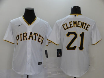 Roberto Clemente Pittsburgh Pirates white jersey