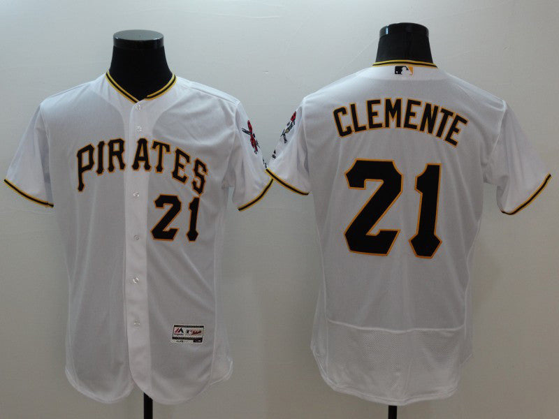 Roberto Clemente Pittsburgh Pirates white jersey