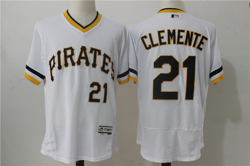Roberto Clemente Pittsburgh Pirates white Throwback jersey