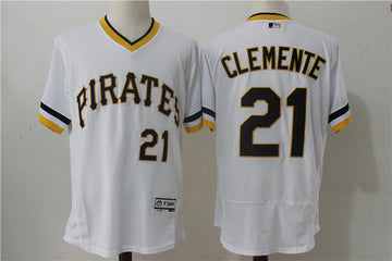 Roberto Clemente Pittsburgh Pirates white Throwback jersey