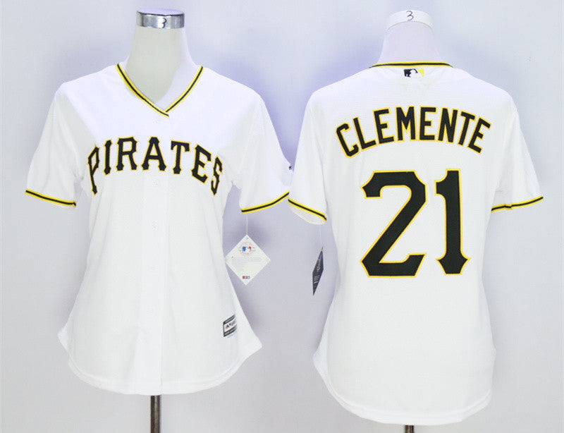 Roberto Clemente Pittsburgh Pirates white jersey