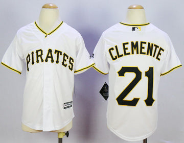 Roberto Clemente Pittsburgh Pirates white jersey