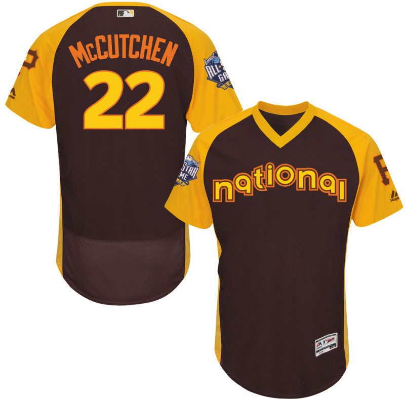 Andrew McCutchen Pittsburgh Pirates brown All-Star jersey