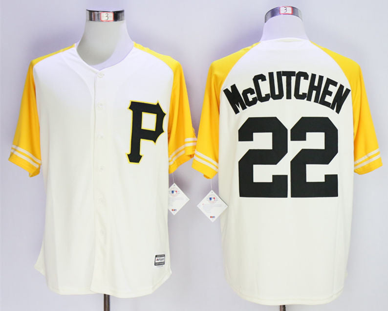 Andrew Mccutchen Pittsburgh Pirates cream jersey
