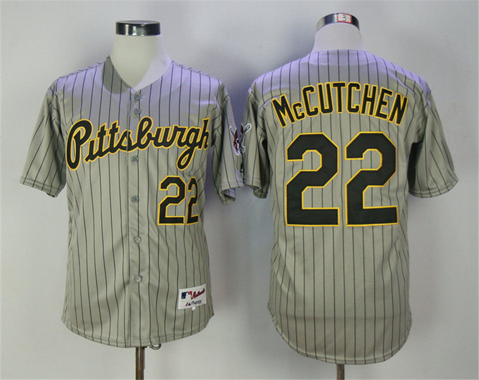 Andrew McCutchen Pittsburgh Pirates gray Throwback jersey