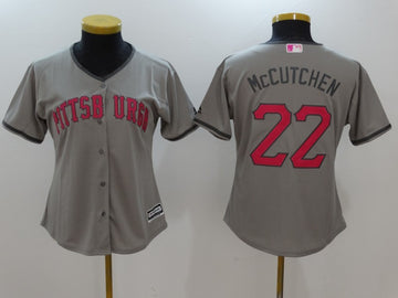 Andrew McCutchen Pittsburgh Pirates gray jersey