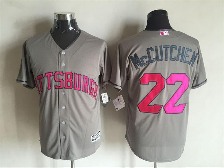 Andrew McCutchen Pittsburgh Pirates grey jersey