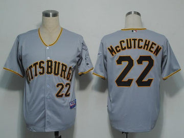 Andrew McCutchen Pittsburgh Pirates grey jersey