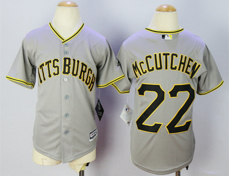 Andrew McCutchen Pittsburgh Pirates grey jersey