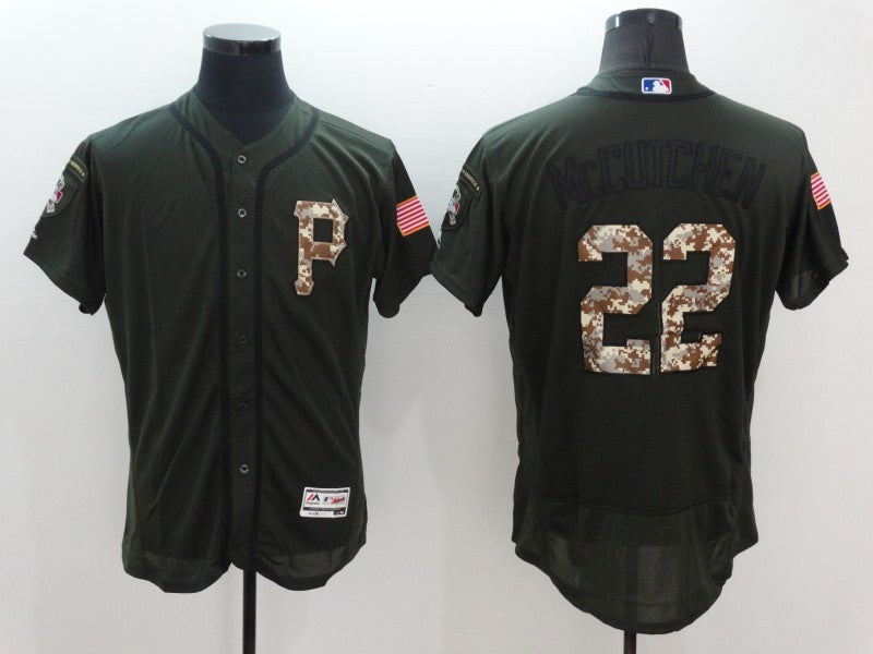 Andrew McCutchen Pittsburgh Pirates olive jersey