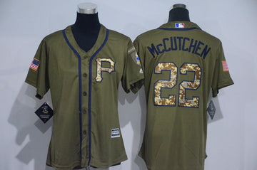 Andrew McCutchen Pittsburgh Pirates olive jersey
