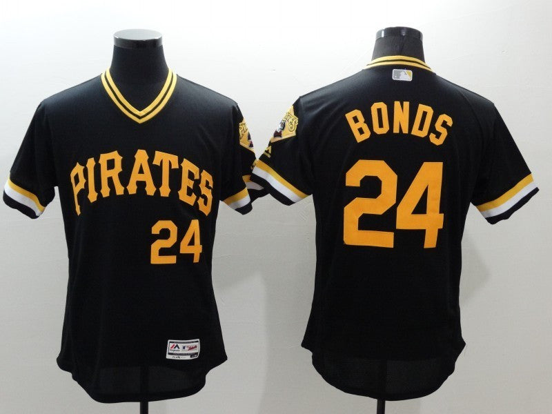 Barry Bonds Pittsburgh Pirates black Throwback jersey
