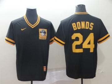 Barry Bonds Pittsburgh Pirates black Throwback jersey