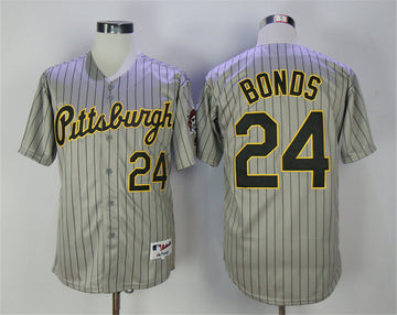 Barry Bonds Pittsburgh Pirates gray Throwback jersey