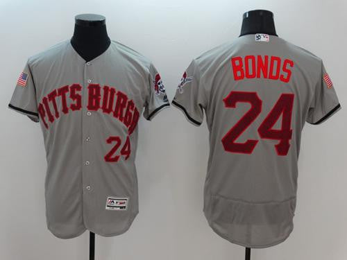 Barry Bonds Pittsburgh Pirates grey Fashion jersey