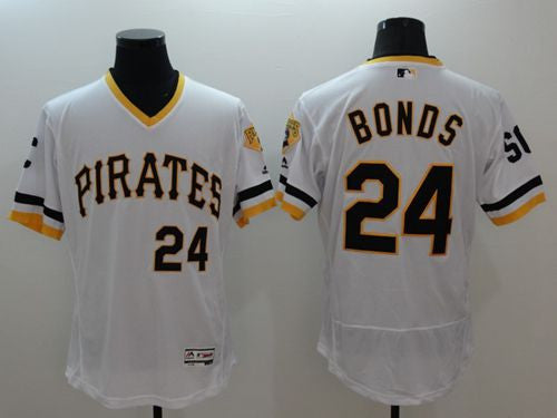 Barry Bonds Pittsburgh Pirates white Authentic jersey
