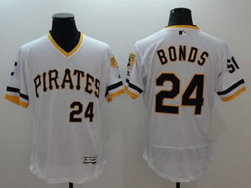 Barry Bonds Pittsburgh Pirates white Authentic jersey