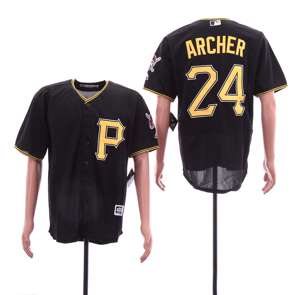 Chris Archer Pittsburgh Pirates black jersey