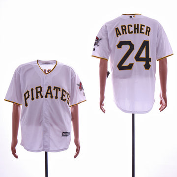 Chris Archer Pittsburgh Pirates white jersey