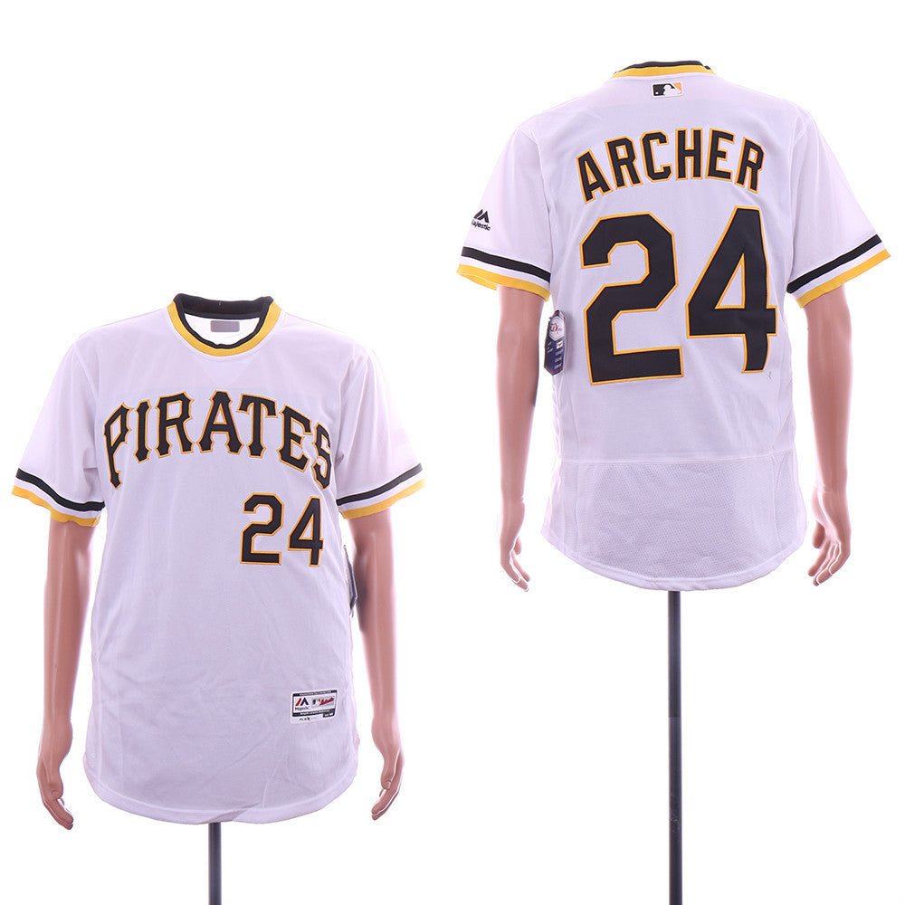 Chris Archer Pittsburgh Pirates white Throwback jersey