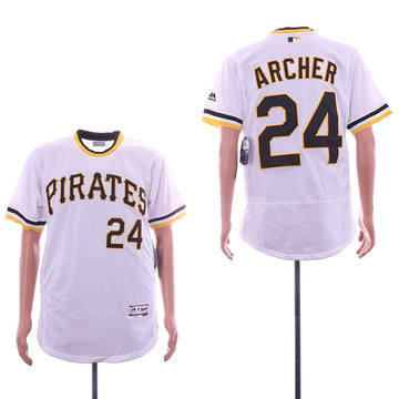 Chris Archer Pittsburgh Pirates white Throwback jersey
