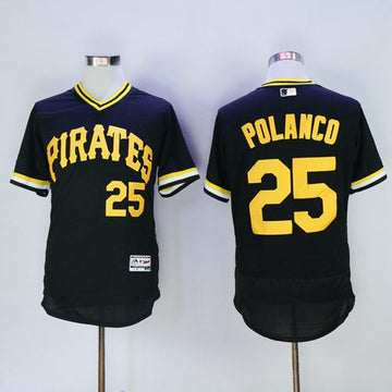 Gregory Polanco Pittsburgh Pirates black Authentic jersey