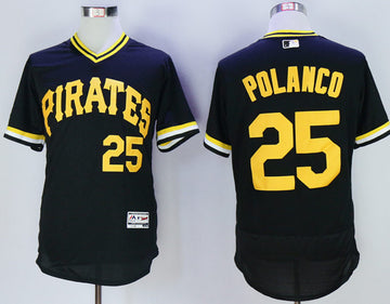 Gregory Polanco Pittsburgh Pirates black Throwback jersey
