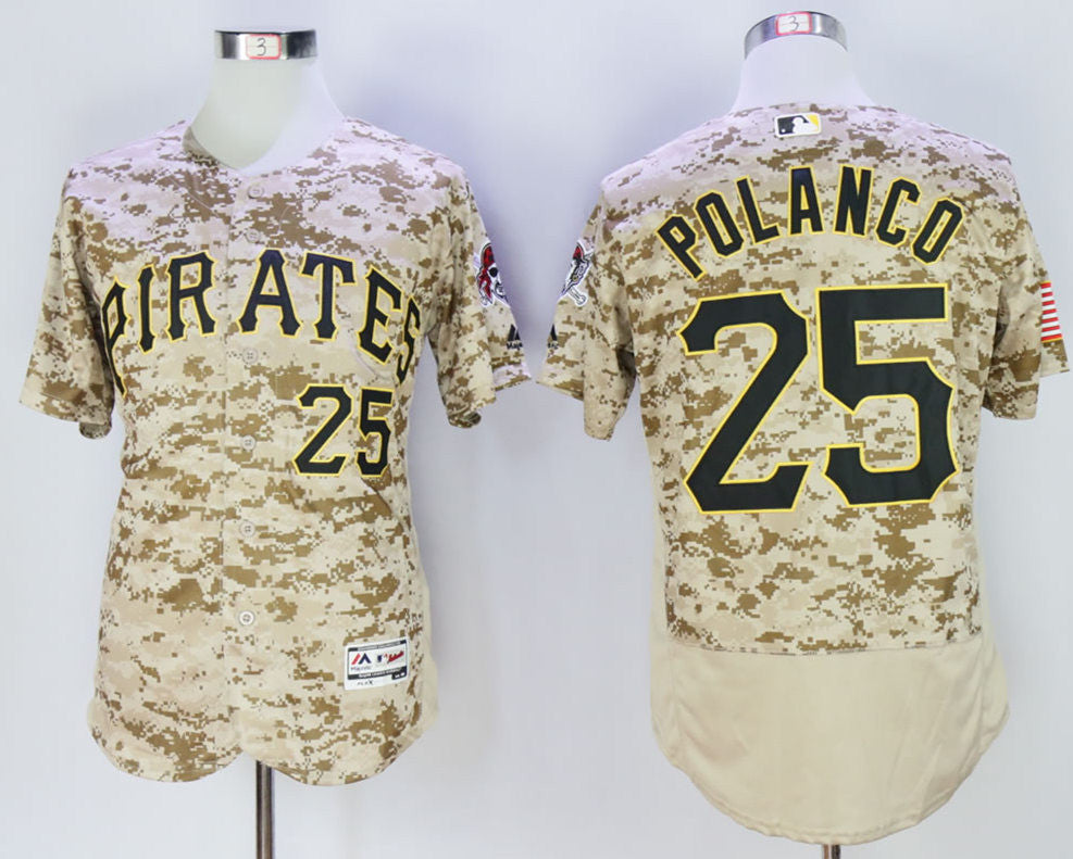 Gregory Polanco Pittsburgh Pirates camo Camo jersey