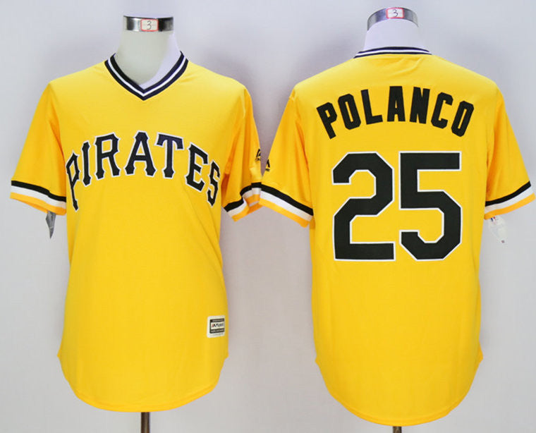 Gregory Polanco Pittsburgh Pirates gold jersey