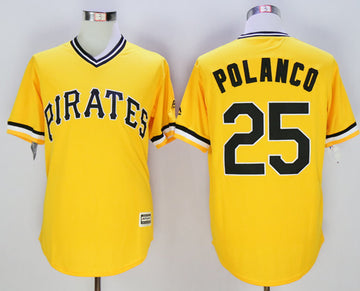 Gregory Polanco Pittsburgh Pirates gold jersey