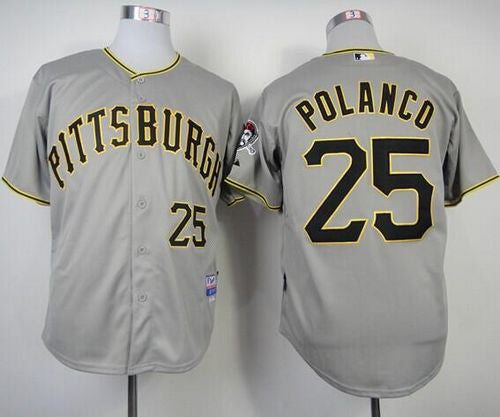 Gregory Polanco Pittsburgh Pirates grey jersey