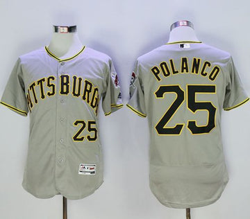 Gregory Polanco Pittsburgh Pirates grey Authentic jersey