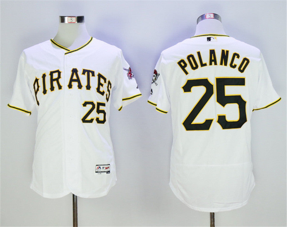 Gregory Polanco Pittsburgh Pirates white jersey