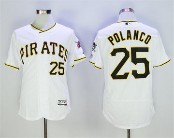 Gregory Polanco Pittsburgh Pirates white jersey