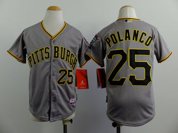 Polanco Pittsburgh Pirates grey jersey