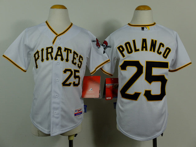 Polanco Pittsburgh Pirates white jersey