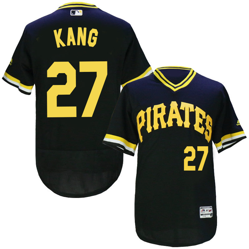 Jung Ho Kang Pittsburgh Pirates black Throwback jersey