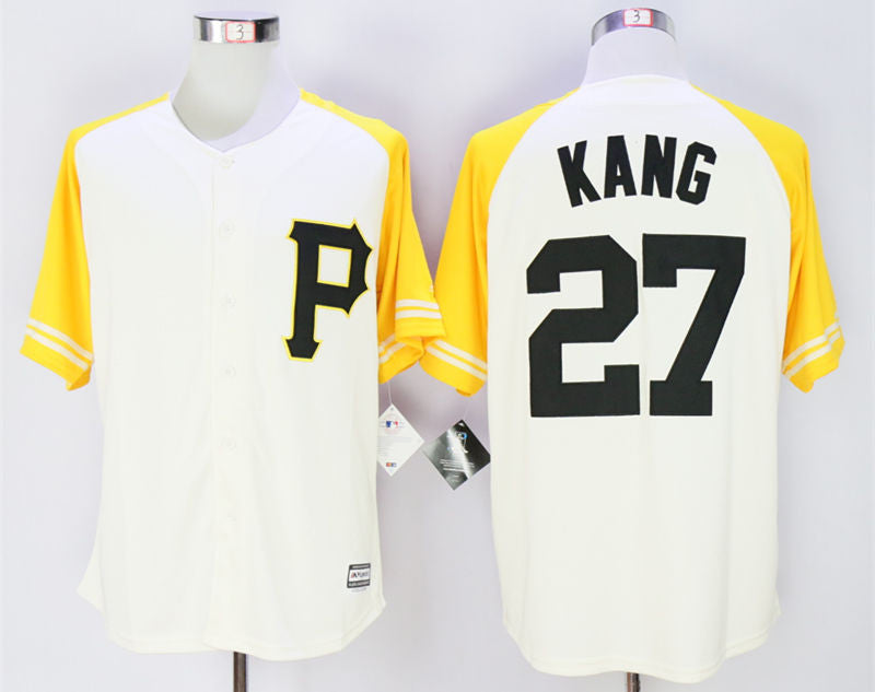 Jung Ho Kang Pittsburgh Pirates cream jersey