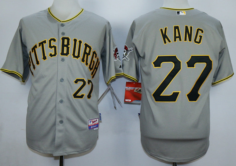 Jung Ho Kang Pittsburgh Pirates grey jersey