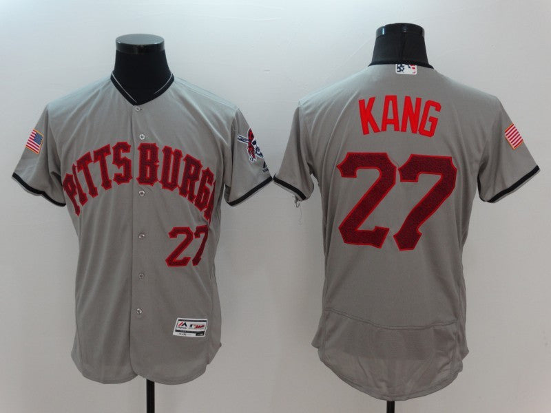 Jung-ho Kang Pittsburgh Pirates grey Fashion jersey