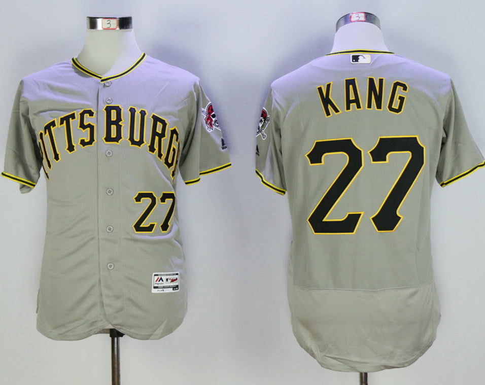 Jung Ho Kang Pittsburgh Pirates grey jersey